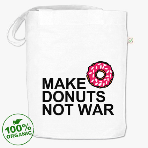 Сумка шоппер Make donuts not war