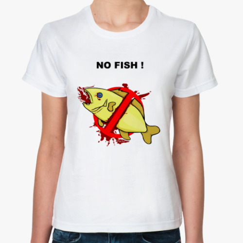 Классическая футболка NO FISH