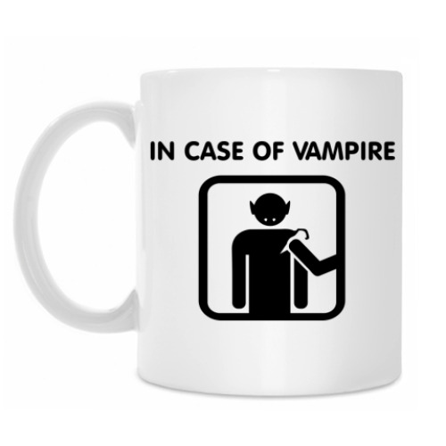 Кружка In Case Of Vampire