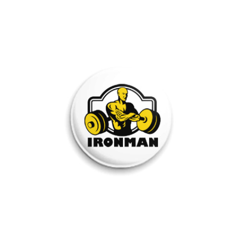 Значок 25мм Ironman