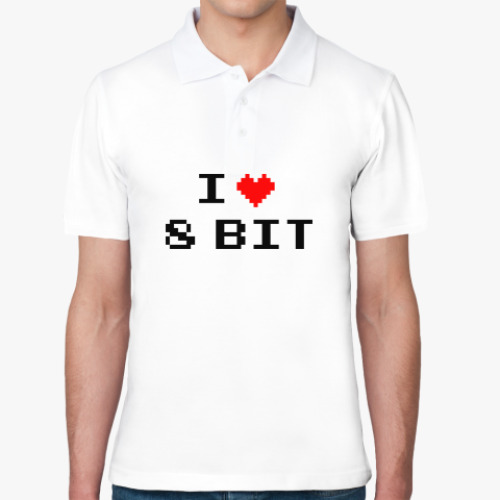 Рубашка поло «I LUV 8 BIT»