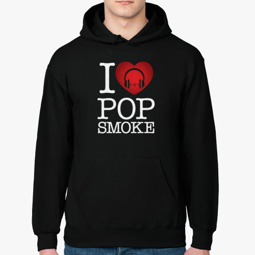 Толстовка худи I love Pop Smoke
