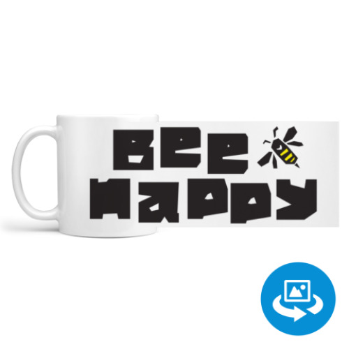 Кружка (круговая запечатка) Bee Happy (пчела)