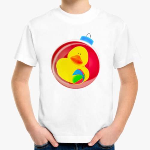 Детская футболка Уточка на шаре