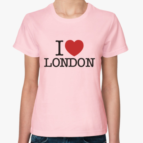 Женская футболка I Love London