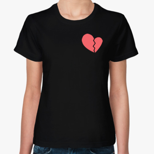 Женская футболка Heartbroken Разбитое сердце