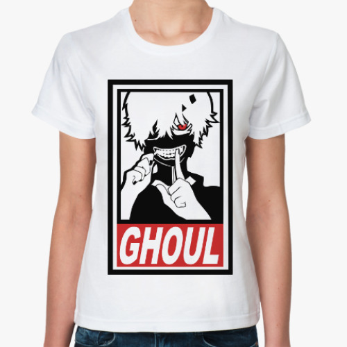 Классическая футболка Кэн Канэки (Ghoul)