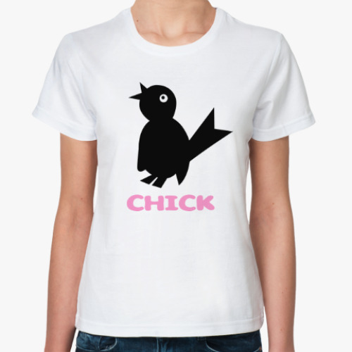 Классическая футболка Птичка - чик