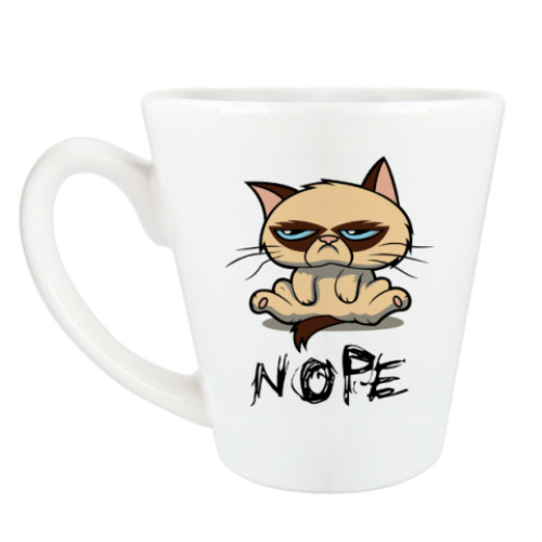 Чашка Латте Недовольный кот ( Grumpy cat )