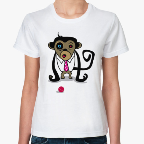 Классическая футболка Веселый обезьян