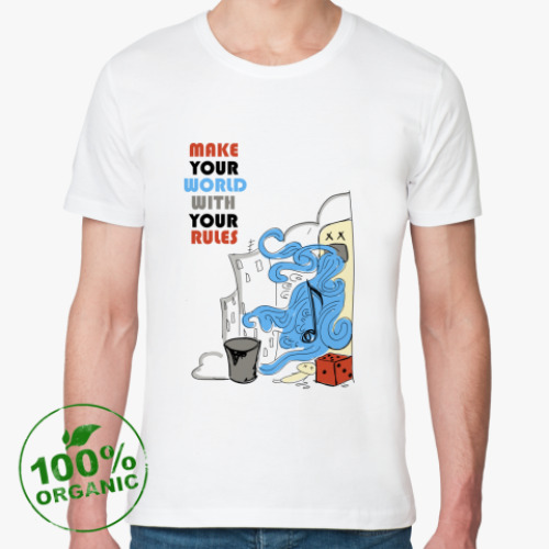 Футболка из органик-хлопка Make Your World