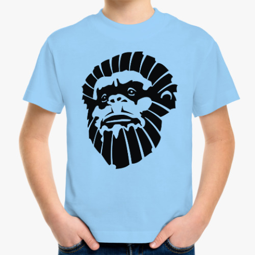 Детская футболка Лицо обезьяны