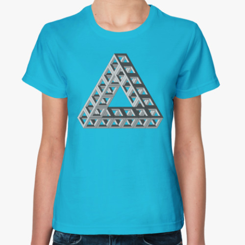 Женская футболка Невозможный треугольник