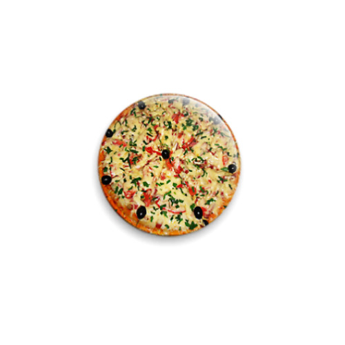 Значок 25мм Пицца