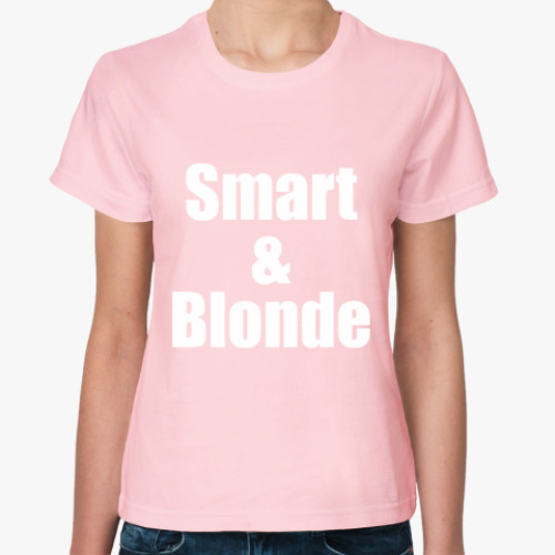 Женская футболка для умной блондинки