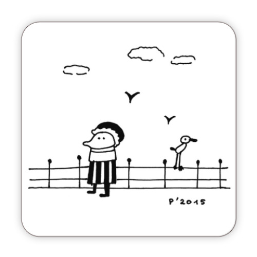 Костер (подставка под кружку) У моря/ Seaside