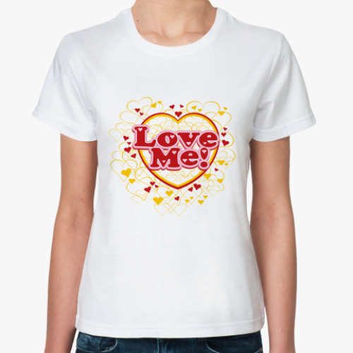 Классическая футболка Love me