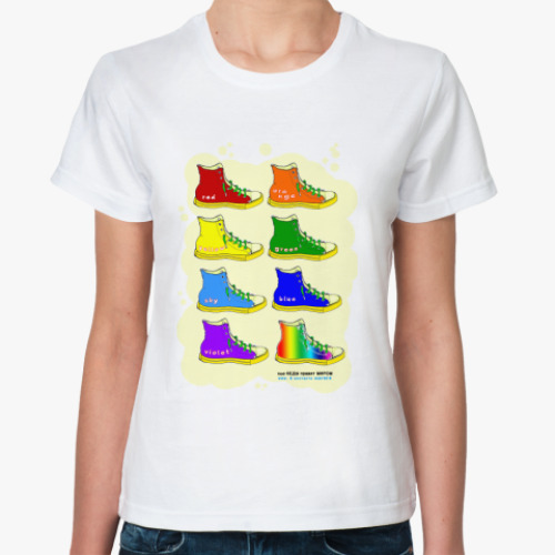 Классическая футболка 'rainbow'