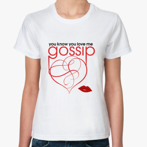 Классическая футболка Gossip Girl