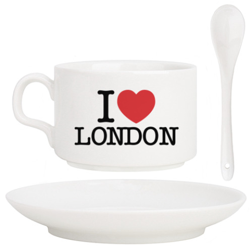 Кофейный набор я люблю Лондон