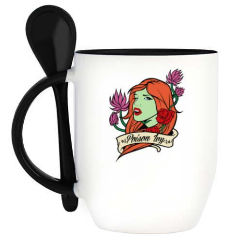 Кружка с ложкой Poison Ivy