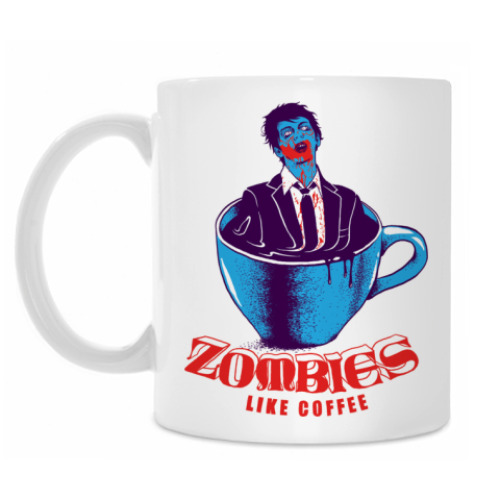 Кружка Zombies Like Coffee