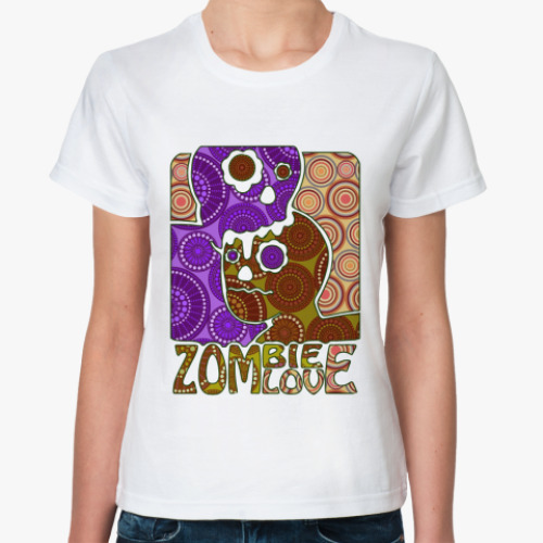 Классическая футболка zombie love