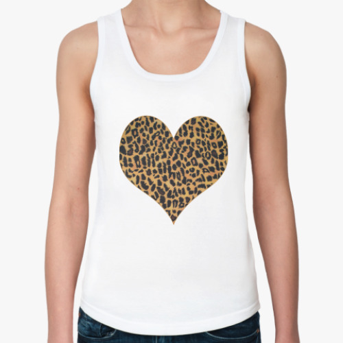 Женская майка   LEOPARD HEART