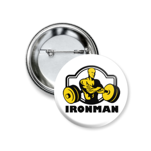 Значок 37мм Ironman
