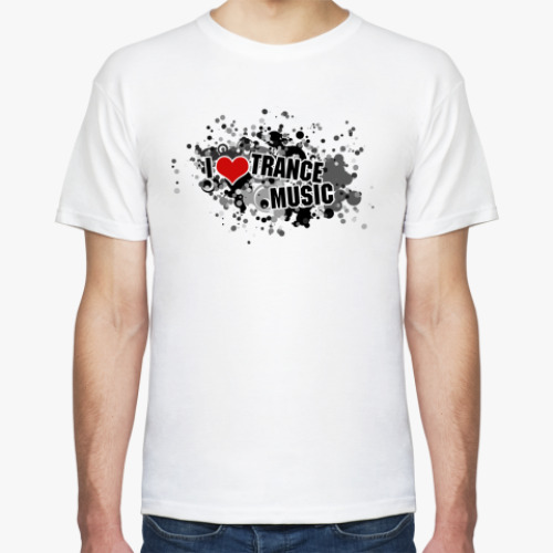 Футболка I love trance music