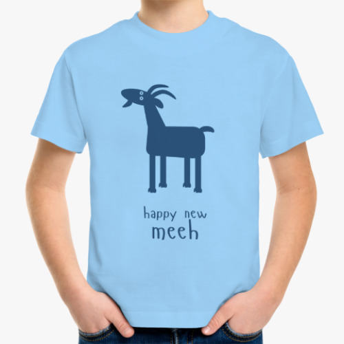 Детская футболка Синяя Коза