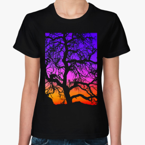 Женская футболка Дерево