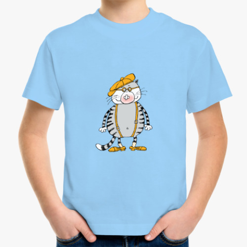 Детская футболка кот Трюндель