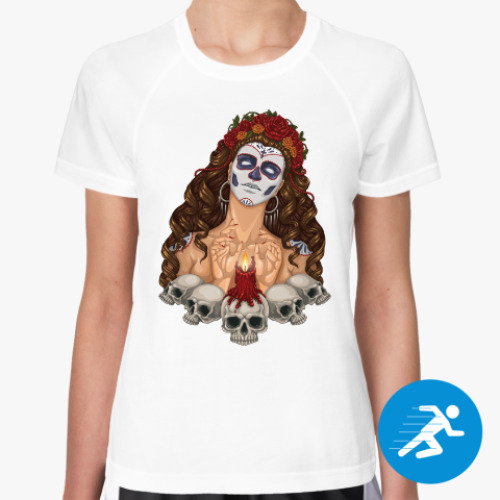 Женская спортивная футболка День Мёртвых