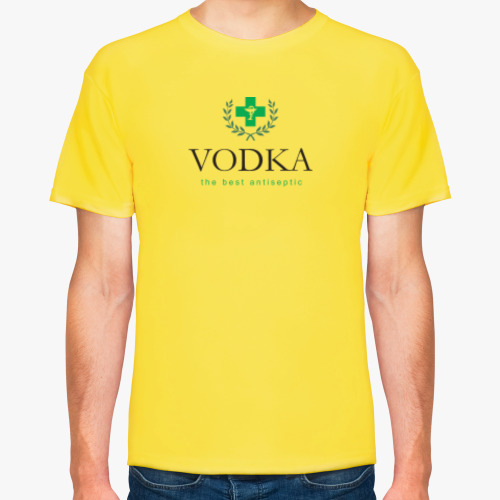 Футболка Vodka. The best antiseptic