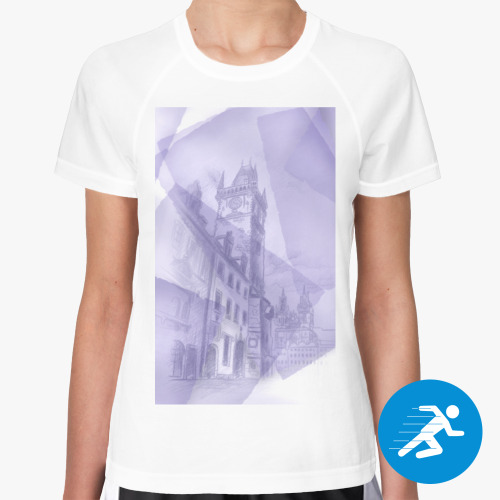 Женская спортивная футболка Прага/Prague