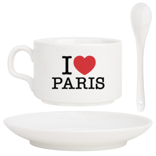 Кофейный набор Я люблю Париж