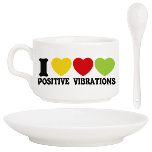 Кофейный набор Люблю позитивные вибрации