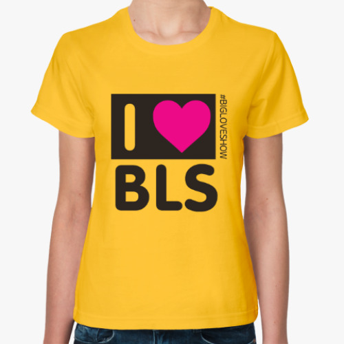 Женская футболка I LOVE BLS