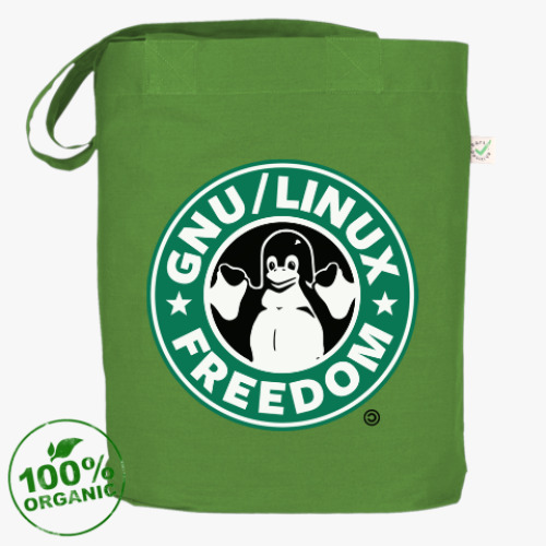 Сумка шоппер GNU Linux Freedom