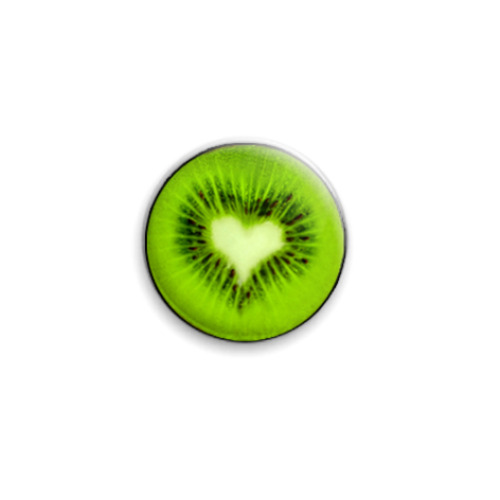 Значок 25мм 'Love kiwi'