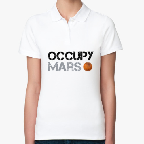 Женская рубашка поло Occupy Mars