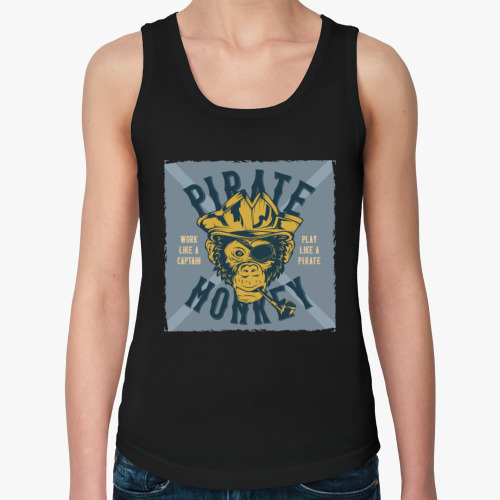 Женская майка Pirate Monkey