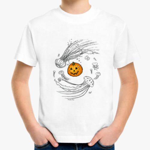 Детская футболка Тыква и медузы