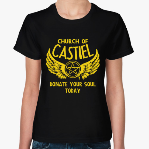 Женская футболка Кастиэль - Supernatural