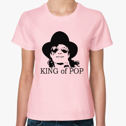 Женская футболка Майкл Джексон. King of pop