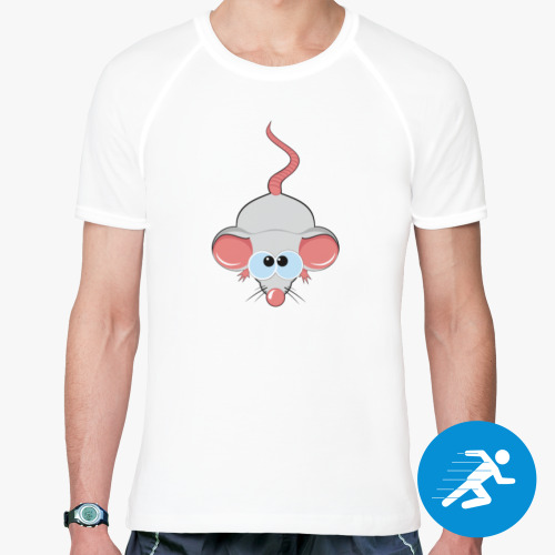 Спортивная футболка Смешная мышь