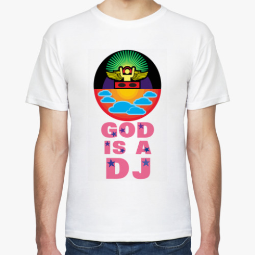 Футболка God is a DJ