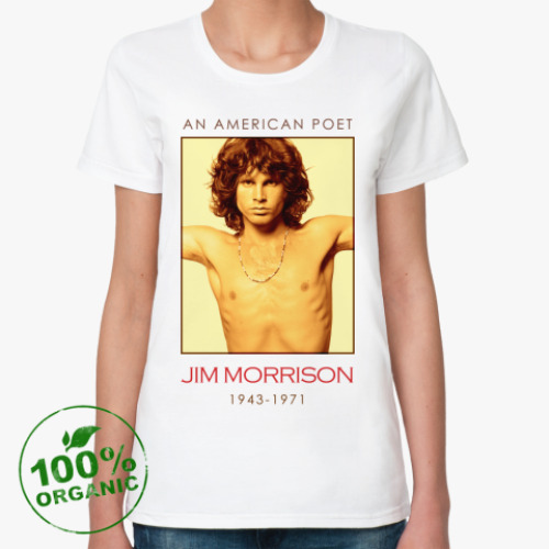 Женская футболка из органик-хлопка Jim Morrison
