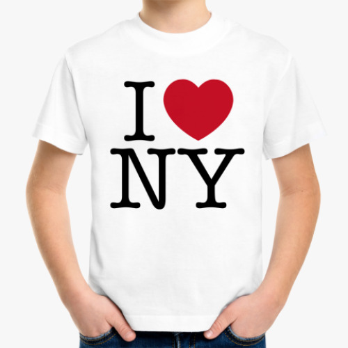 Детская футболка i love NY